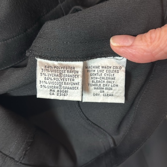 TALBOTS Stretch Black Modern Blazer / Jacket Sz 8 - Picture 5 of 5